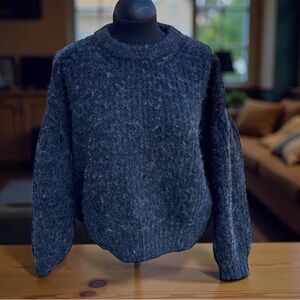 ballon sleeves Charcoal Sweater